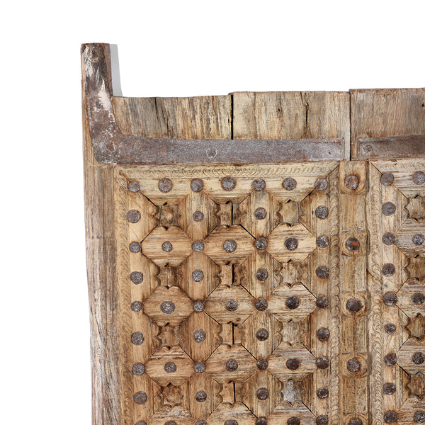 Carved Sun Bleached Window Shutters From Punjab - 18th Century
