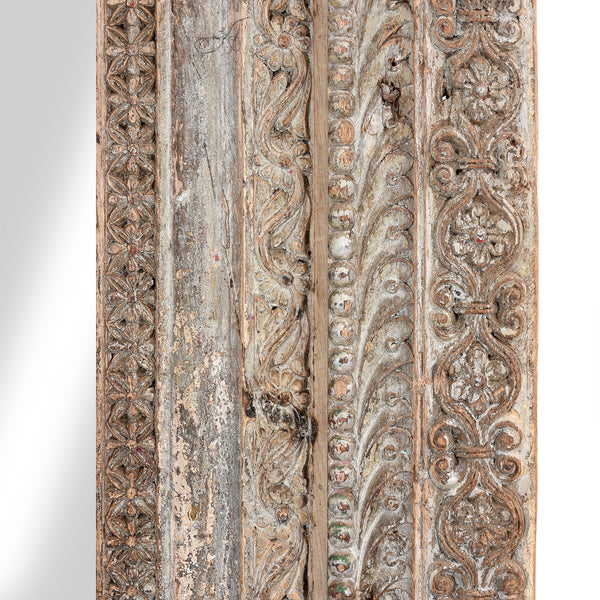 Large Indian Door Mirror From Saurashtra - 18thC (140 x 207cm)