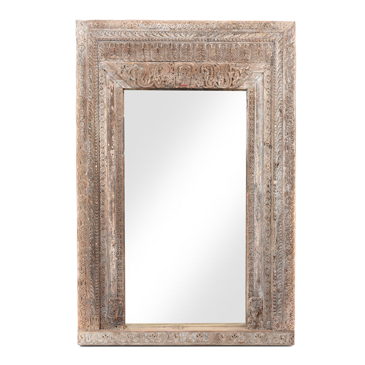 Large Indian Door Mirror From Saurashtra - 18thC | Indigo Antiques