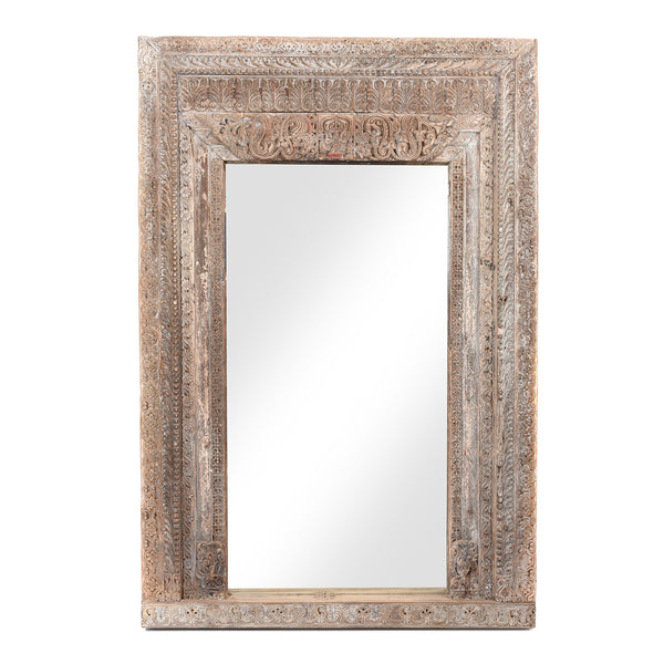 Large Indian Door Mirror From Saurashtra - 18thC (140 x 207cm)