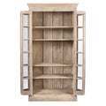Limed Indian Book Cabinet Made From Reclaimed Teak
