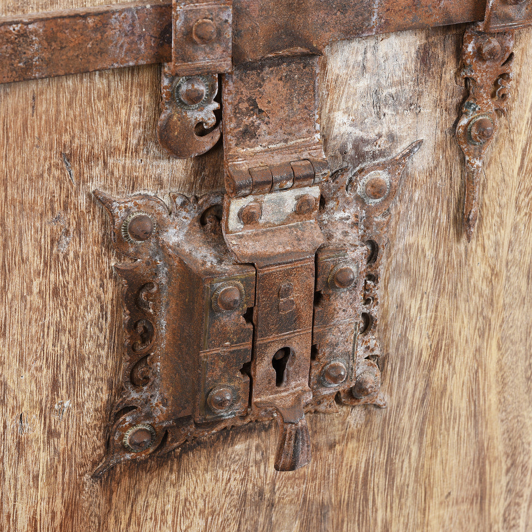 Lock Detail From Antique Indian Jackfruit Door From Kerala - 19thC | Indigo Antiques