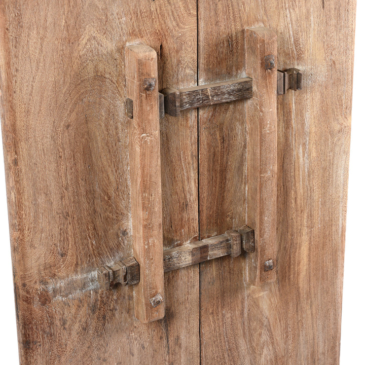 Detail From Reverse Of Antique Indian Jackfruit Door From Kerala - 19thC | Indigo Antiques