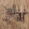 Old Kerala Door With Ornate Iron Lock - 19thC