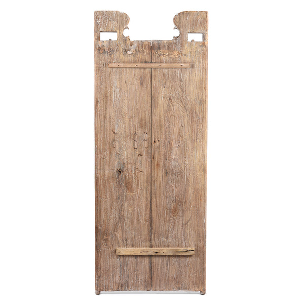 Old Kerala Door With Ornate Iron Lock - 19thC