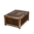 Brass & Iron Trousseau Box From Shekhawati - 19th Century