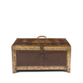 Brass & Iron Trousseau Box From Shekhawati - 19th Century