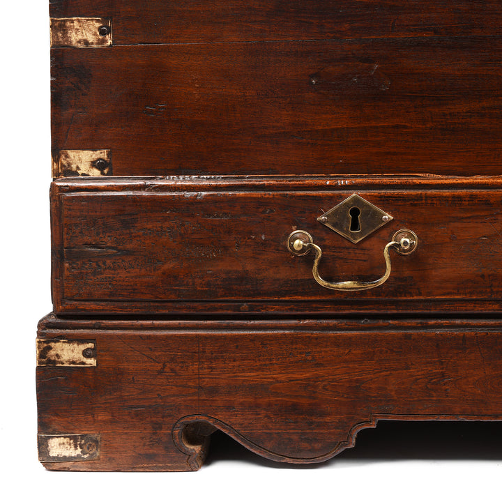 Detail From Brass Bound Teak Indian Military Chest From Rajasthan -19thC | INDIGO ANTIQUES