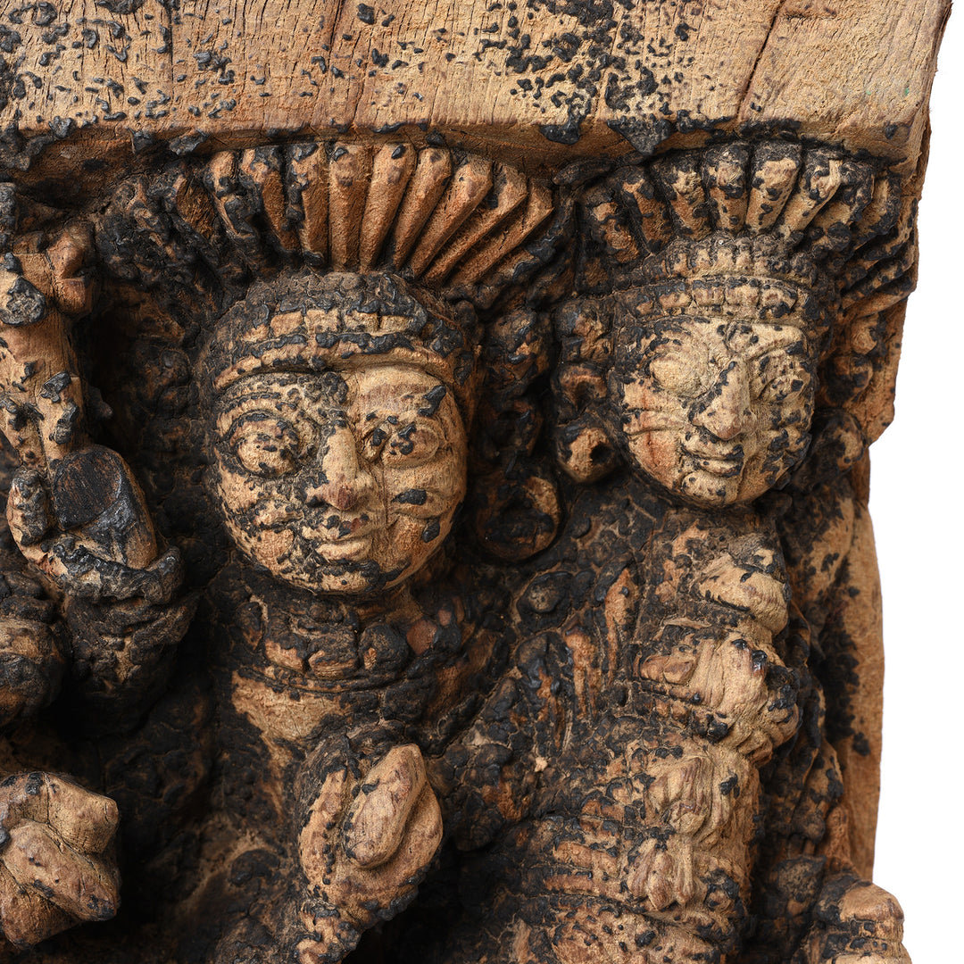 Detail From Antique Markandeya Chariot Carving From South India - 18th Century | Indigo Antiques