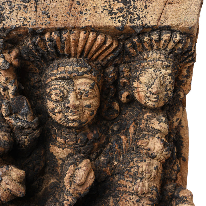 Detail From Antique Markandeya Chariot Carving From South India - 18th Century | Indigo Antiques