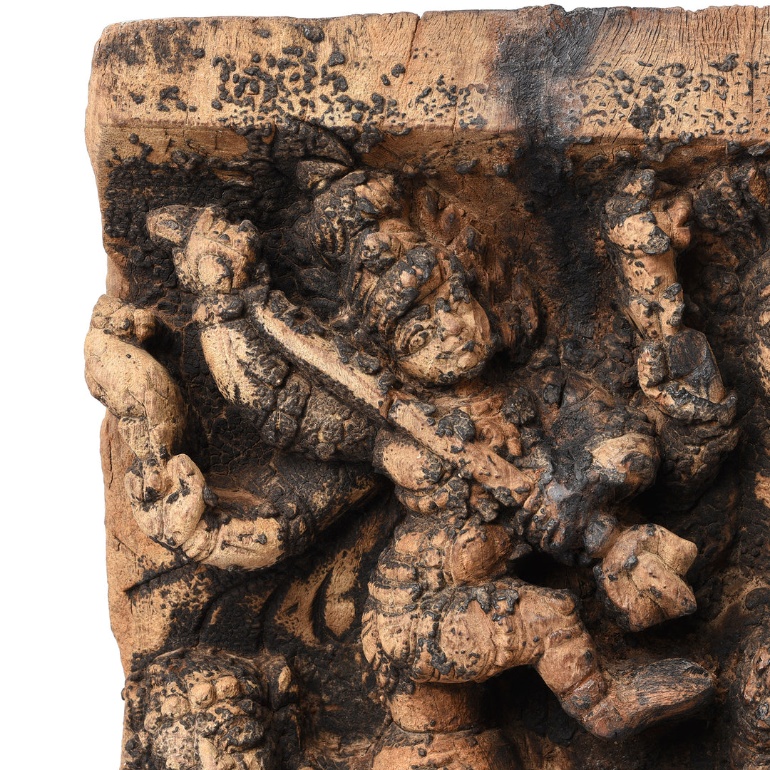 Carving Detail From Antique Markandeya Chariot Carving From South India - 18th Century | Indigo Antiques