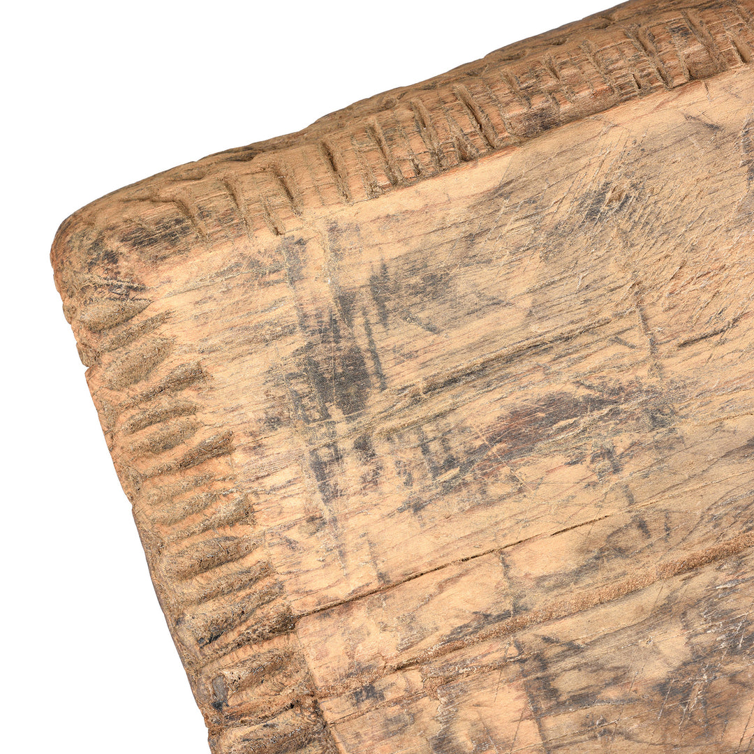 Carving Detail From Tribal Cedar Stand From The Kulu Valley - 19thC | Indigo Antiques