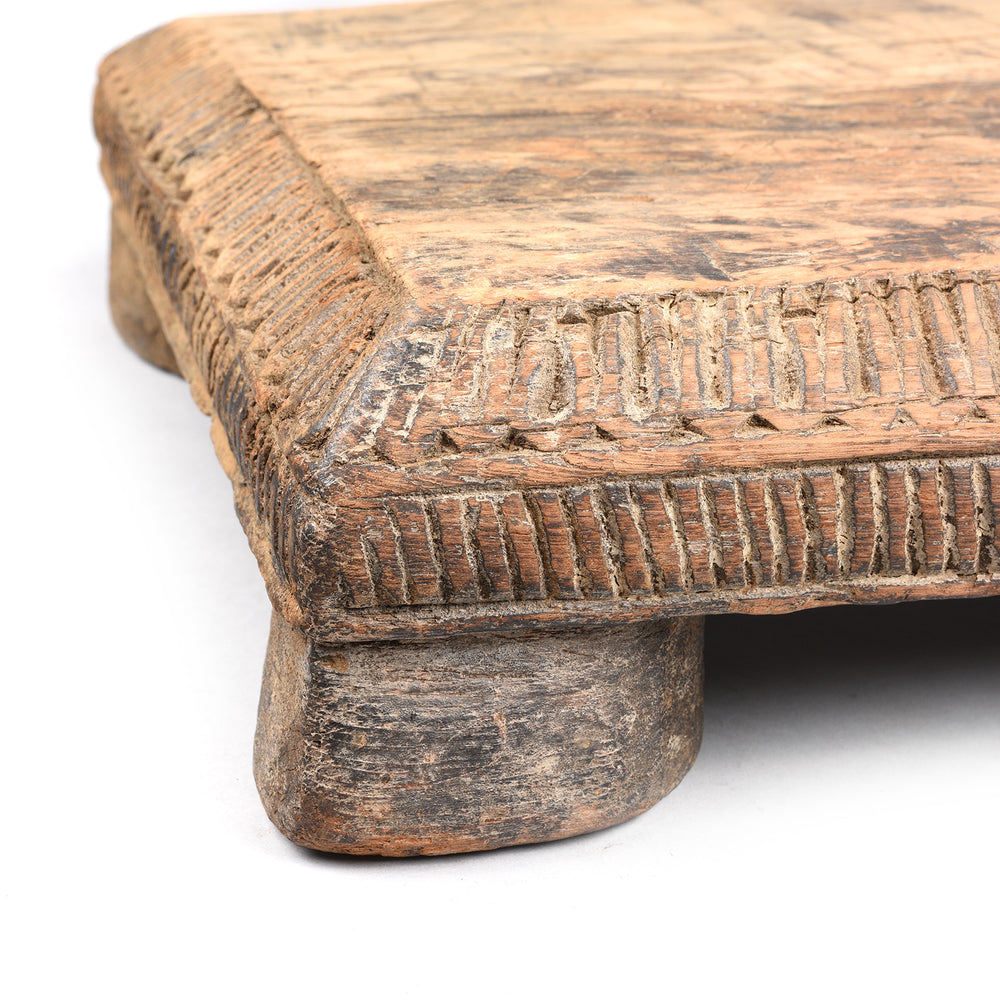 Leg Detail From Tribal Cedar Stand From The Kulu Valley - 19thC | Indigo Antiques