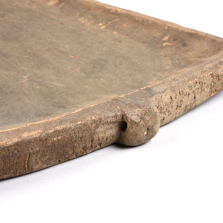 Detail From Antique Carved Tribal Serving Plate From Nagaland - 19thC | Indigo Antiques