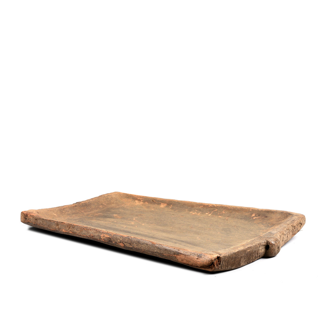 Antique Carved Tribal Serving Plate From Nagaland - 19thC | Indigo Antiques