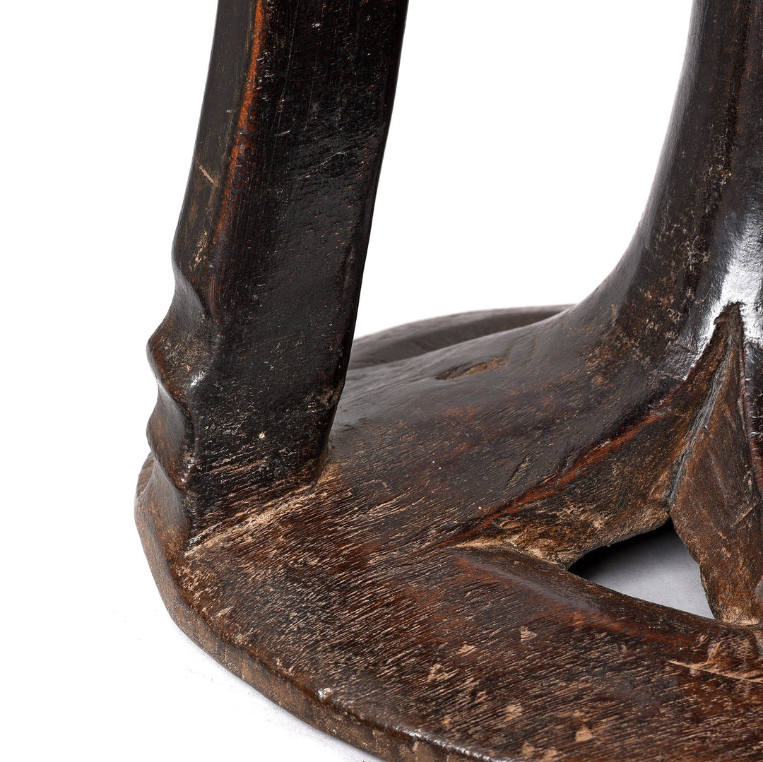 Detail From Antique Carved Tribal Food Bowl From Nagaland -  Ca 1920 | Indigo Antiques