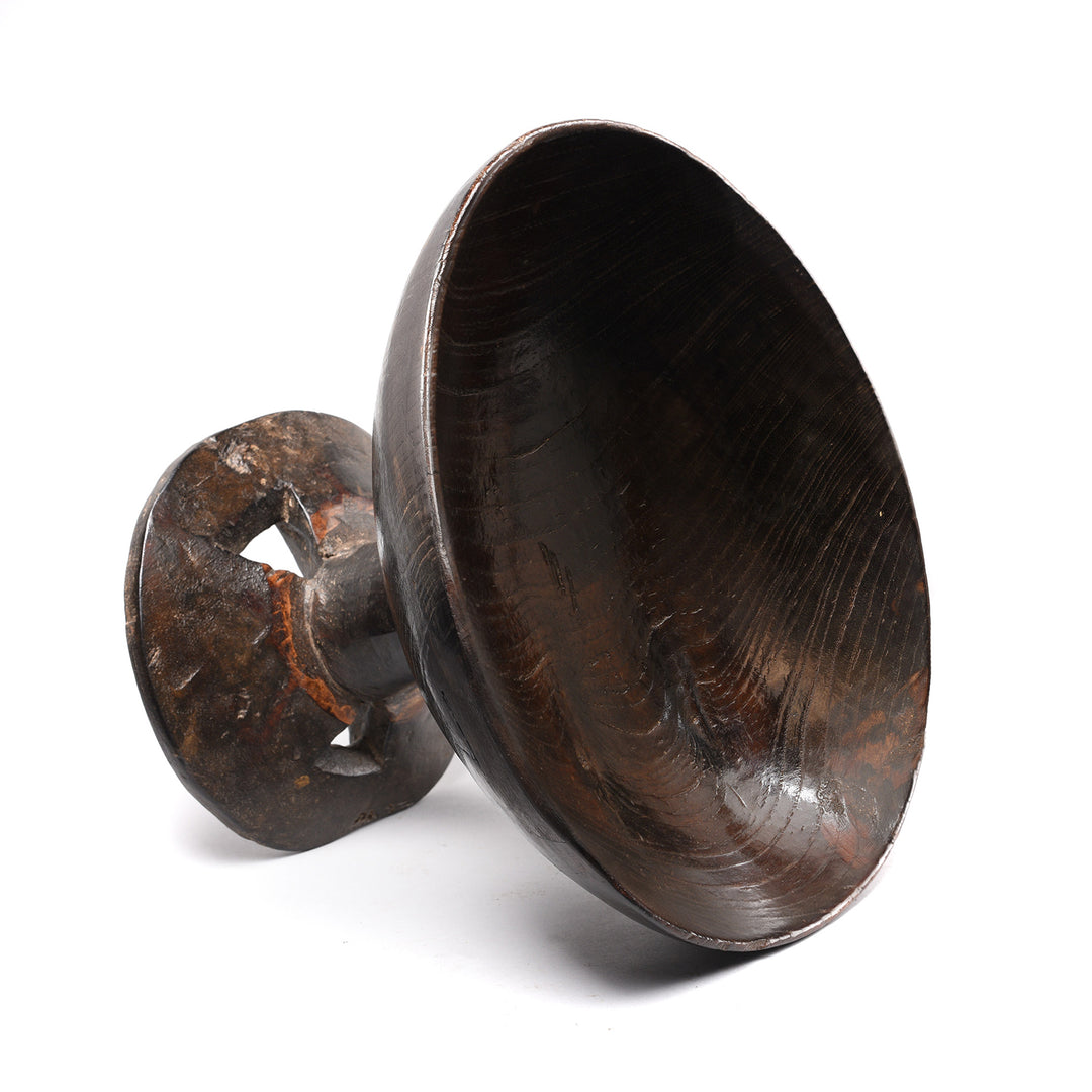 Carved Tribal Food Bowl From Nagaland -  Ca 1920 | Indigo Antiques