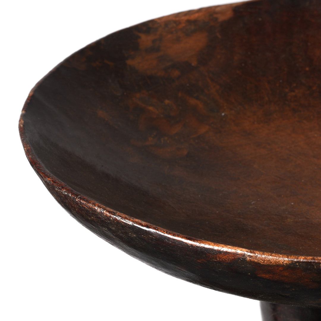 Detail From Antique Carved Tribal Food Bowl From Nagaland - Ca 1920 | Indigo Antiques