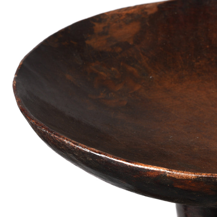 Detail From Antique Carved Tribal Food Bowl From Nagaland - Ca 1920 | Indigo Antiques