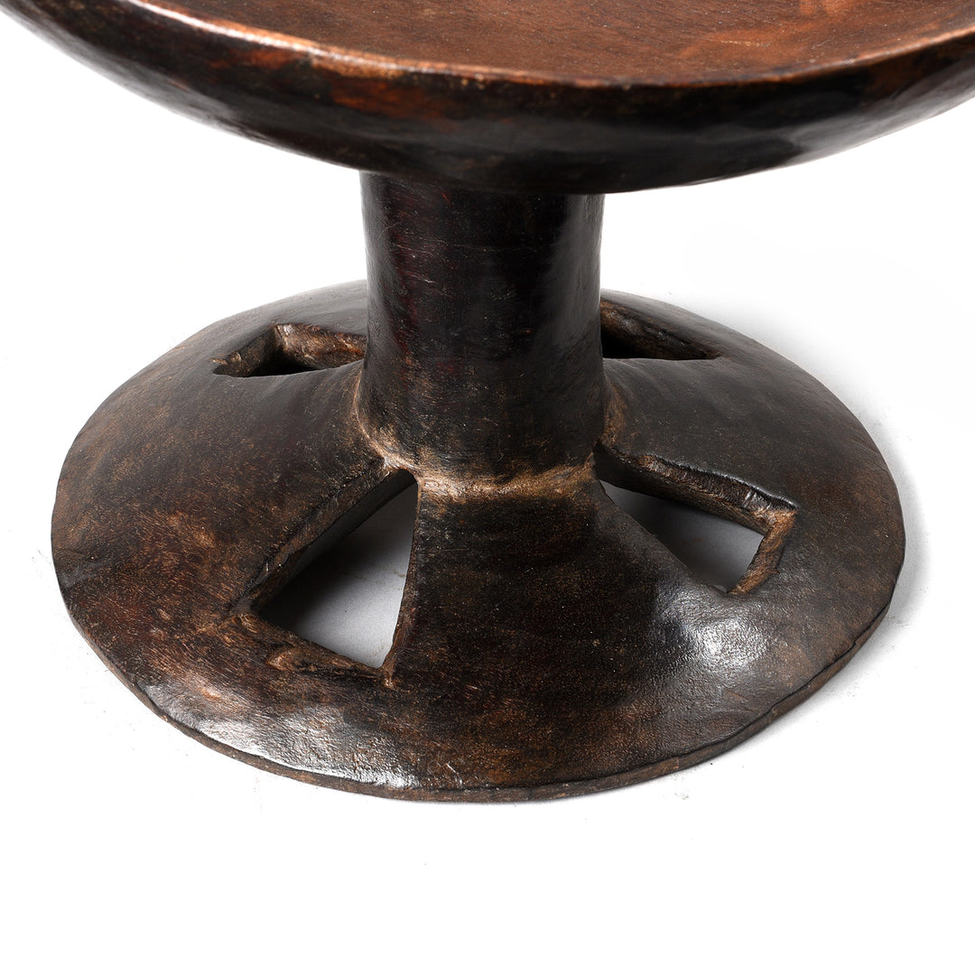 Base Detail From Antique Carved Tribal Food Bowl From Nagaland - Ca 1920 | Indigo Antiques