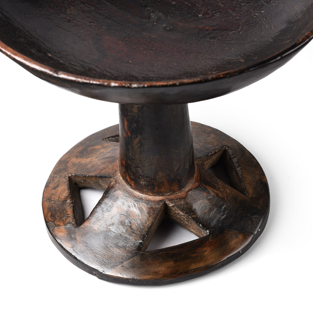 Base Detail From Antique Carved Tribal Food Bowl From Nagaland - Ca 1920 | Indigo Antiques