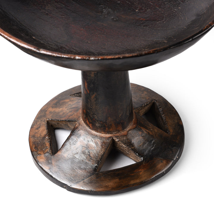 Base Detail From Antique Carved Tribal Food Bowl From Nagaland - Ca 1920 | Indigo Antiques