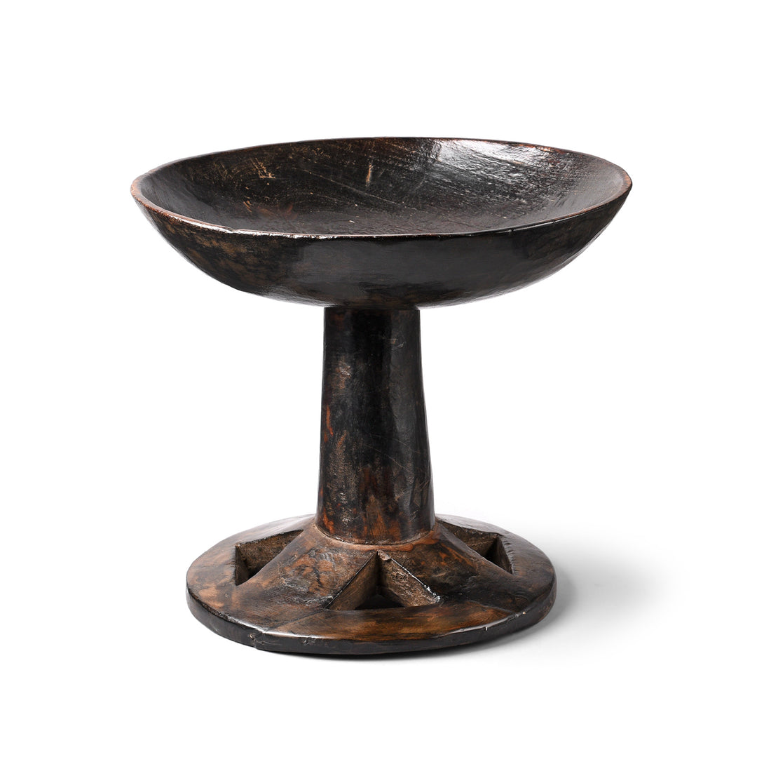 Antique Carved Tribal Food Bowl From Nagaland - Ca 1920 | Indigo Antiques