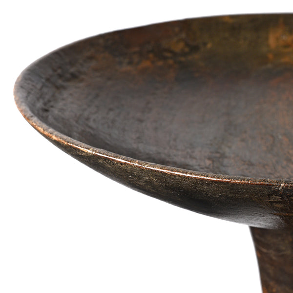 Carved Tribal Food Bowl From Nagaland - Ca 1920