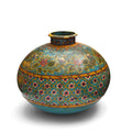 Painted Indian Matka (Water Pot) - Blue
