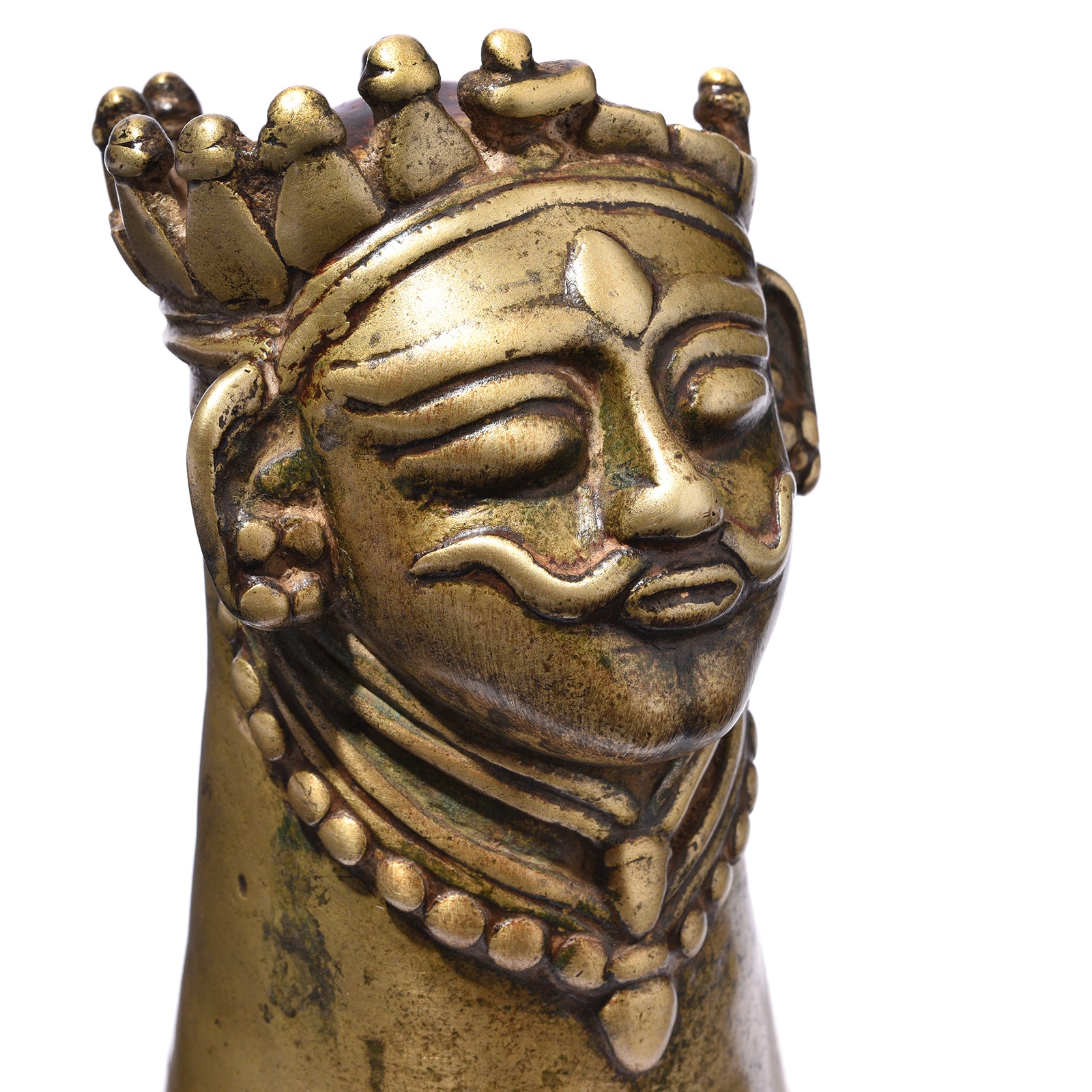 Antique Bronze Mukhalinga (Shiva Head) - 18th Century | Indigo Antiques