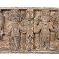Carved Cedar Lintel Panel From Kangra Valley - 19thC