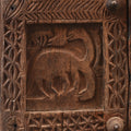 Carved Teak Tribal Doors  From Orissa - 19thC