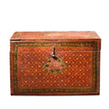 Painted Teak Jain Prayer Book Box From Gujarat - 19thC