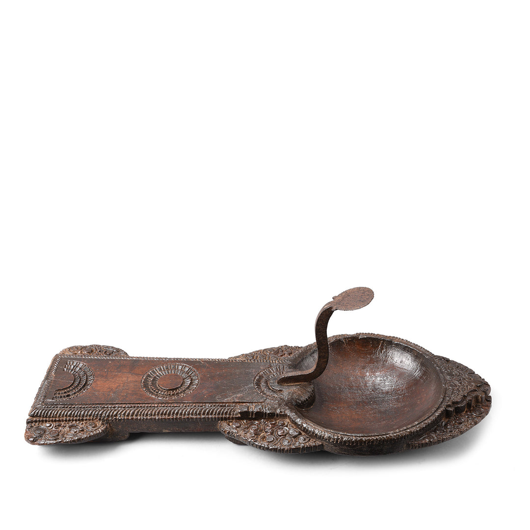 Antique Carved Jackfruit Wood Coconut Grater From Kerala - 19th Century | Indigo Antiques