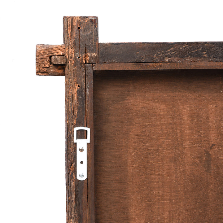 Hanger Detail From Indian Mirror Made From An Old Teak Window - 19thC | Indigo Antiques