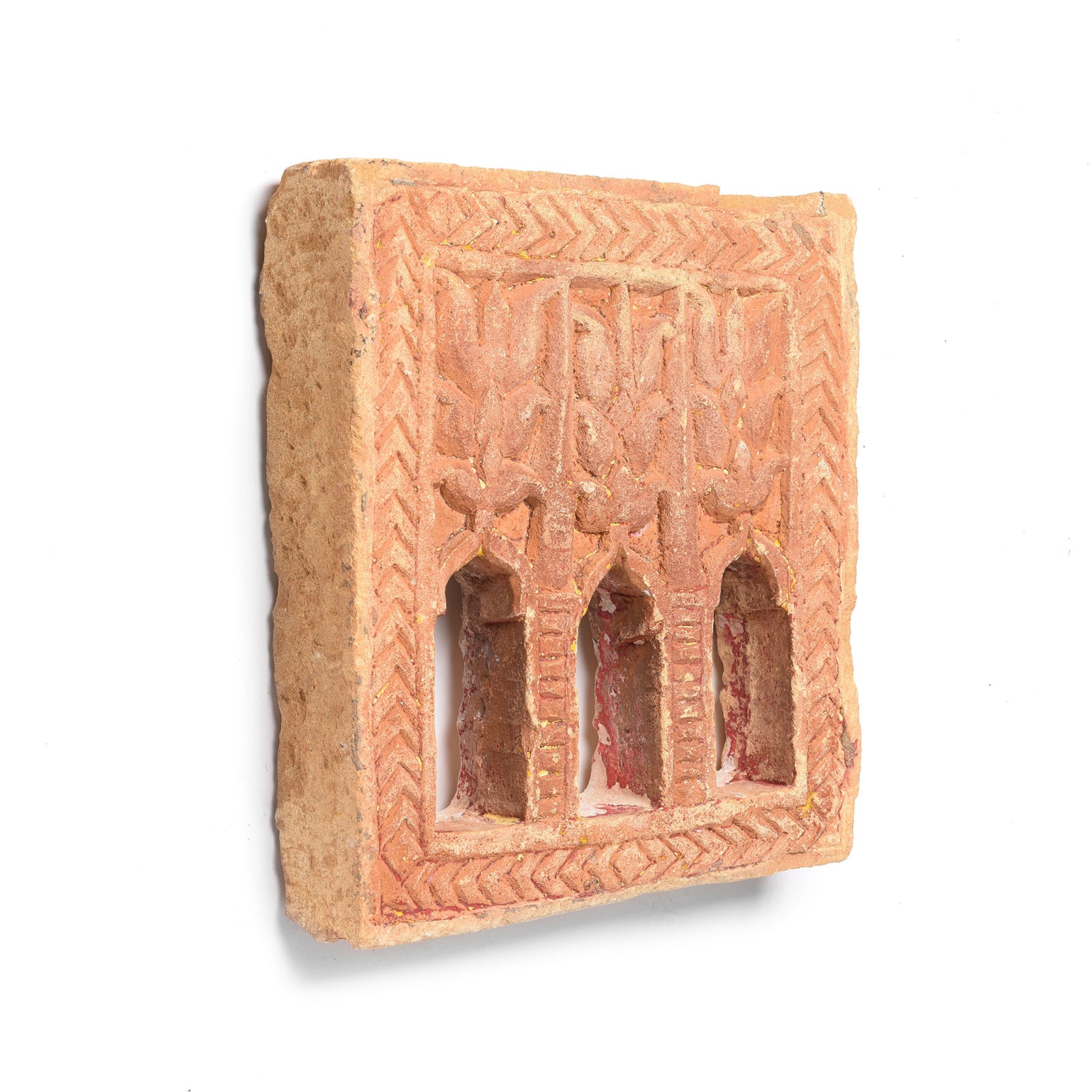 3 Way Stone Lamp Niche from Jaisalmer- 19thC | Indigo Antiques