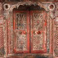 Indian Painted House Shrine From Gujarat - 19thC