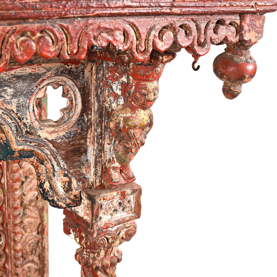 Corbel detail of an Indian antique house temple | Indigo Antiques