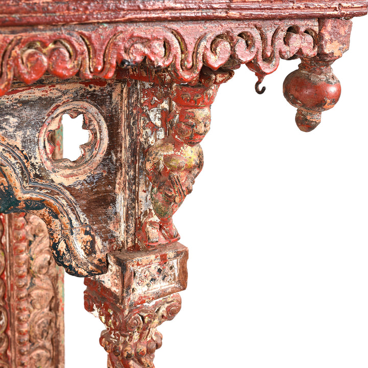 Corbel detail of an Indian antique house temple | Indigo Antiques