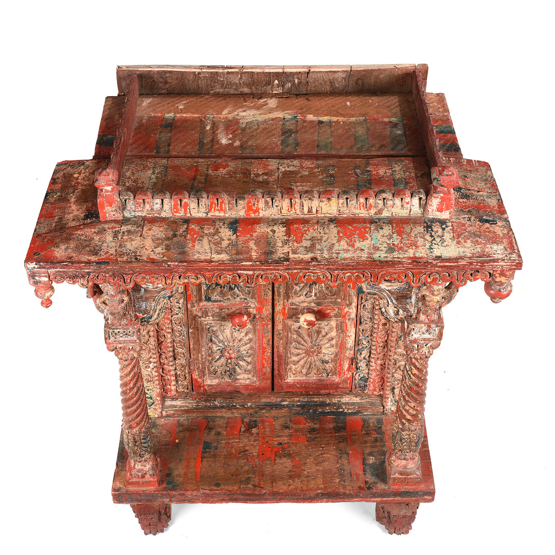 Top detail of an Indian antique house temple | Indigo Antiques