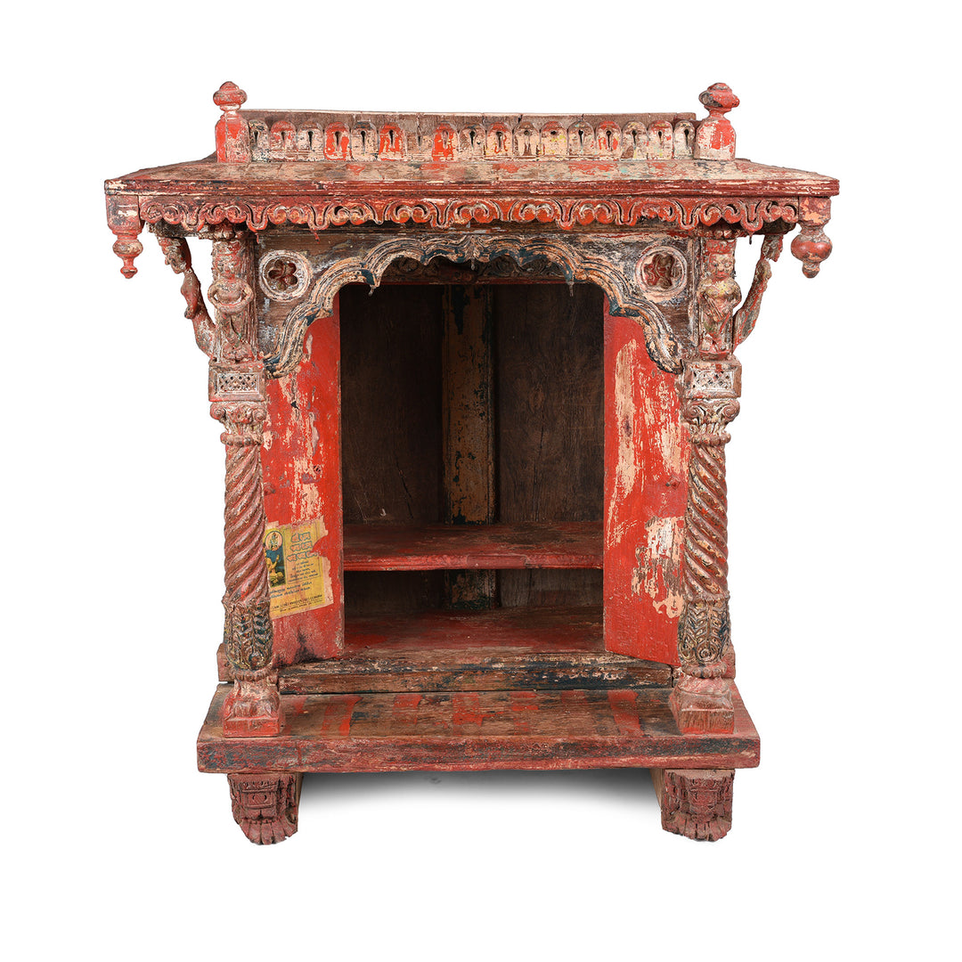 Open detail of an Indian antique house temple | Indigo Antiques