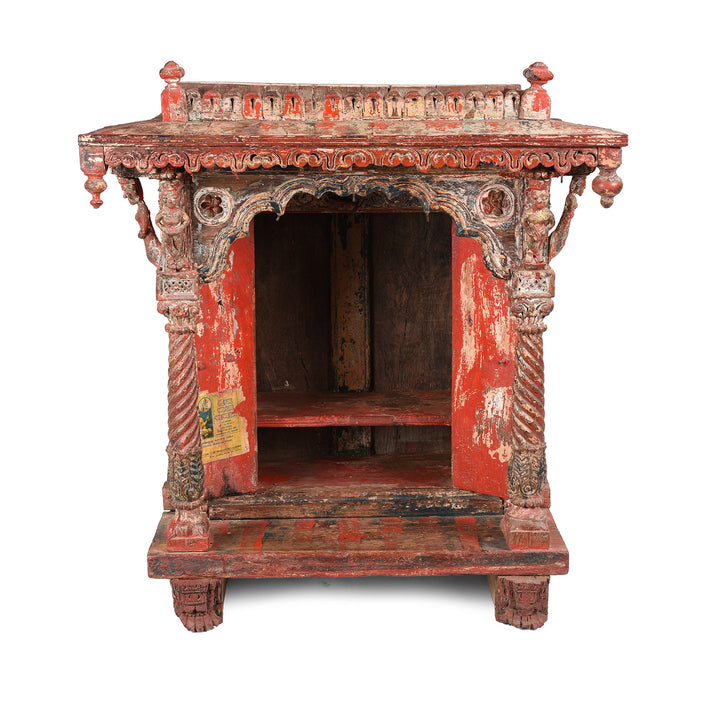 Open detail of an Indian antique house temple | Indigo Antiques