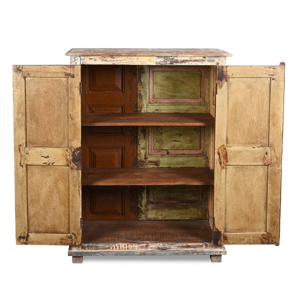 Painted Side Cabinet Made From Reclaimed Teak