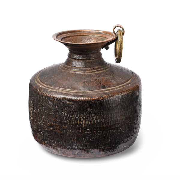 Copper & Brass Water Pot From Nepal - 19th Century
