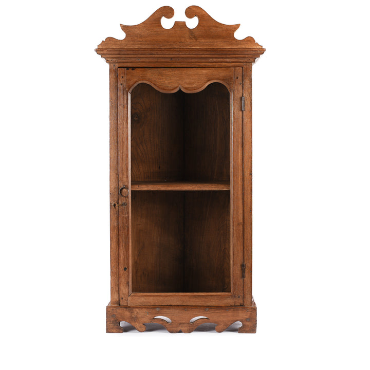 Antique Glazed Teak Wall Cabinet From Gujarat - Ca 1930 | Indigo Antiques