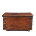 Iron Bound Indian Rosewood Chest From Kutch - 19thC