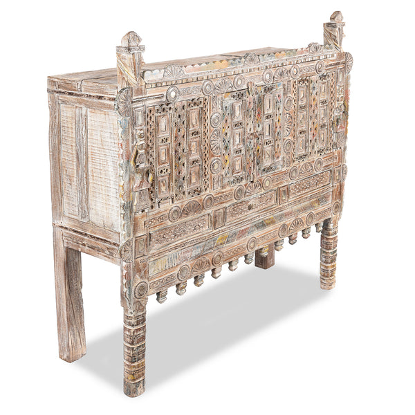 Teak Damchiya Indian Dowry Chest From Kutch - Ca 1920