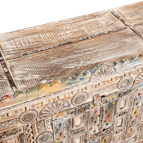 Teak Damchiya Indian Dowry Chest From Kutch - Ca 1920