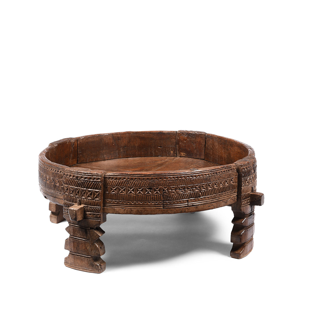 Antique Indian Chakki Coffee Table - 19thC | Indigo Antiques