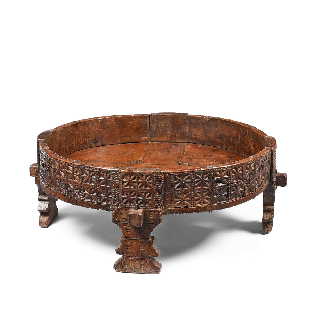 Indian Chakki Coffee Table From Rajasthan - 19thC | Indigo Antiques